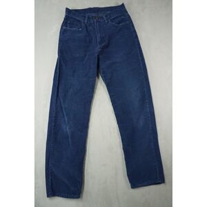 Arizona Corduroy Pants Mens 30x30 Loose Fit Blue Vintage 90s